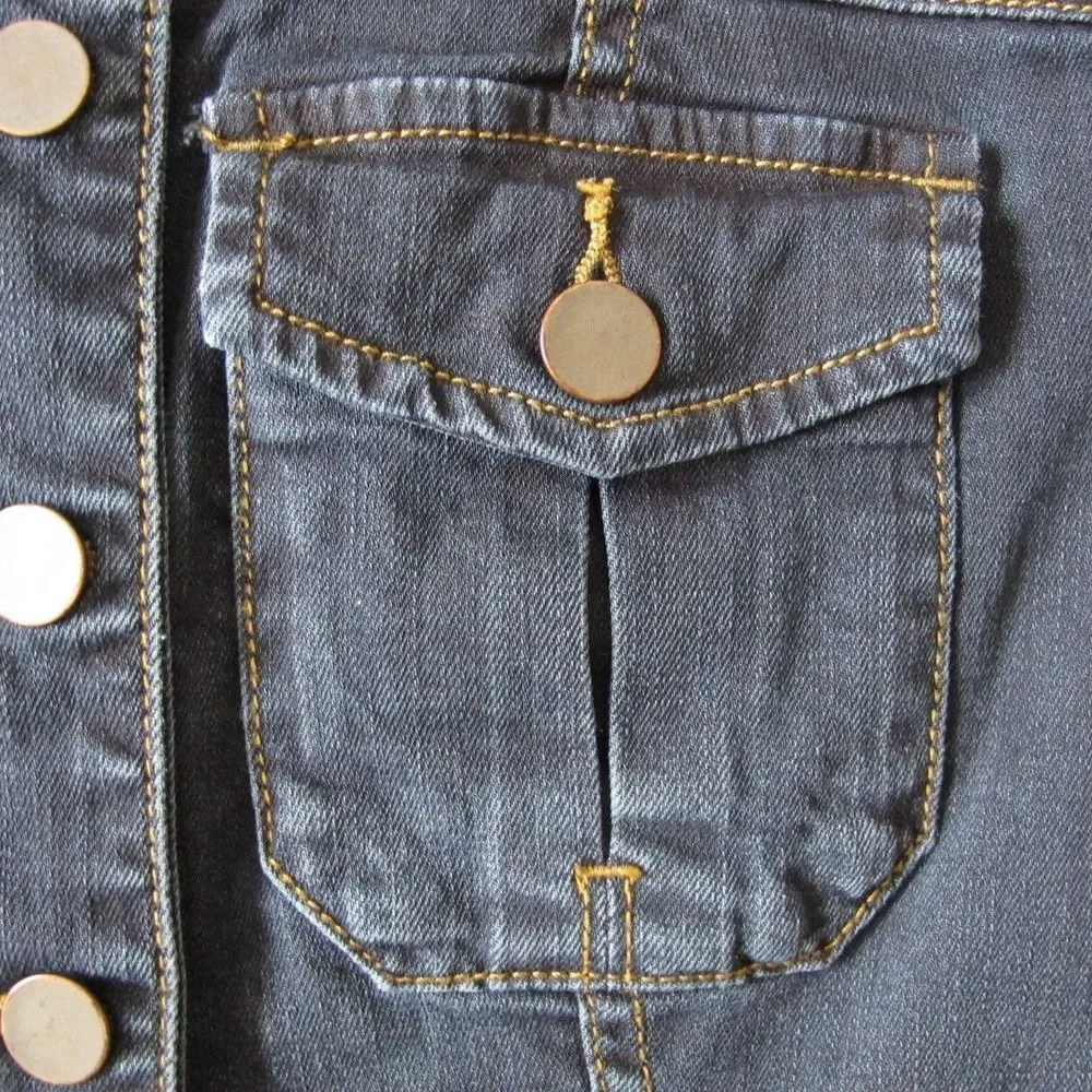 Women's XS Kut From Cloth Blue Denim‎ Stretch Jean Jacket